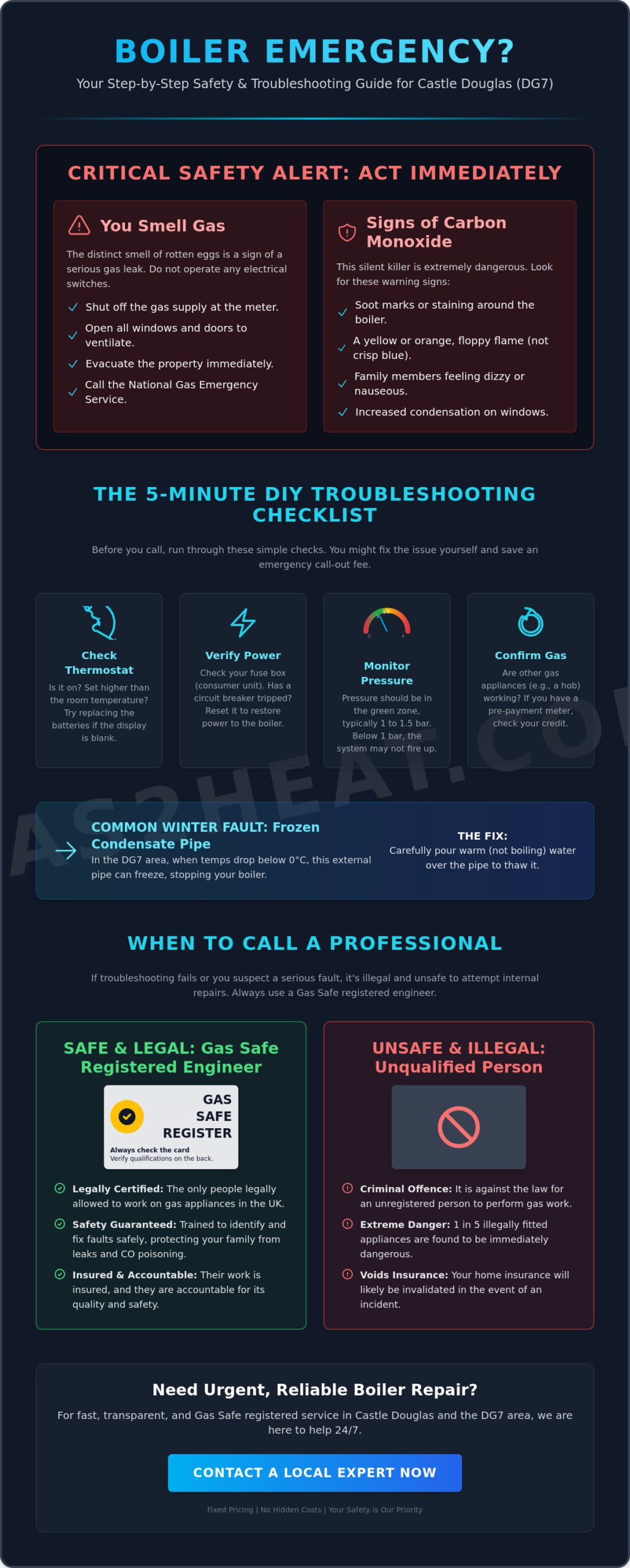 Emergency Boiler Repair Castle Douglas: Fast & Reliable 24/7 Heating Support