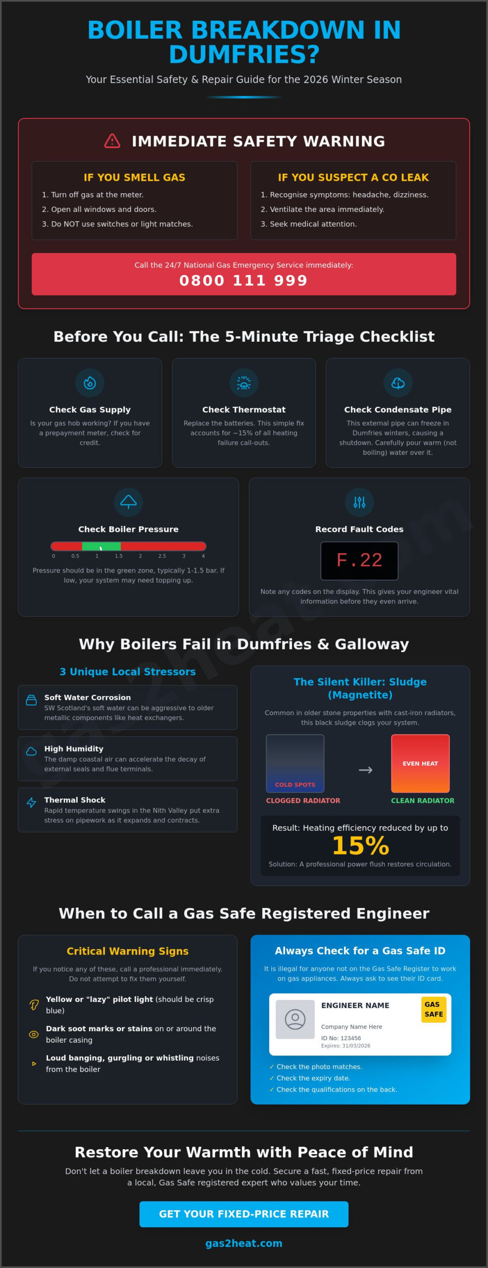 Fast Boiler Repair in Dumfries: Expert Gas Safe Engineers for 2026