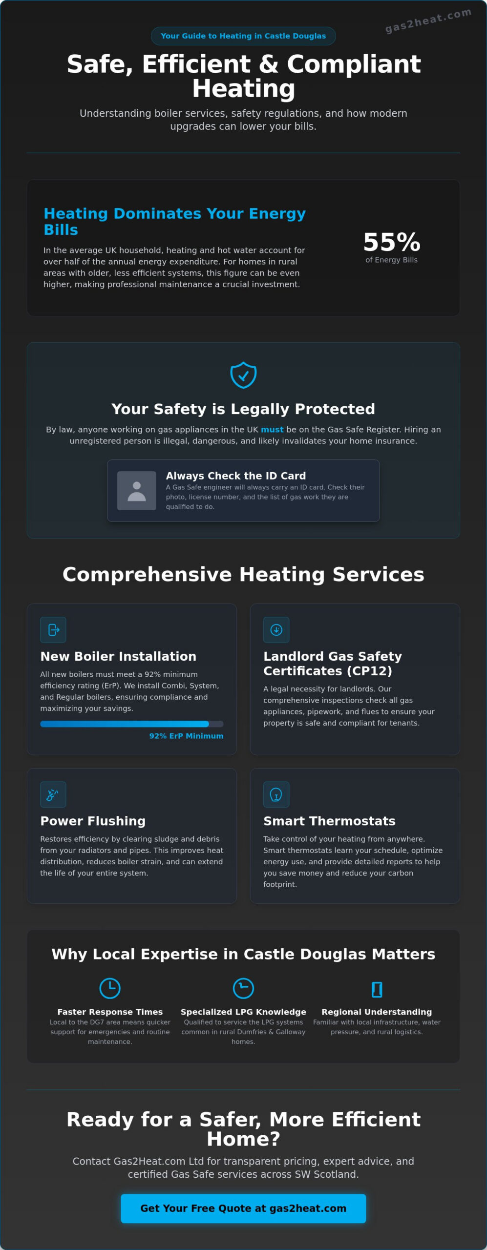 Gas Safe Engineer Castle Douglas: Expert Boiler & Heating Services 2026